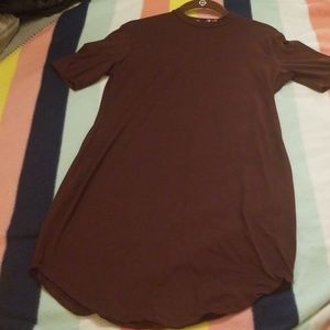 Say What Burgundy Mini Bodycon Dress Large